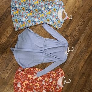 2 wonder nation dresses size s(6/6x) knit works cardigan size s (6/6x)